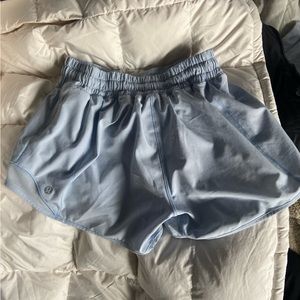 blue lululemon hotty hot shorts 4 inch